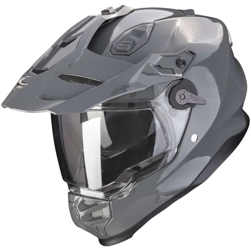 Casco Moto Integrale Scorpion ADF 9000 AIR Solid Cement Grigio Prezzo Basso