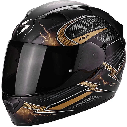 Solo Oggi Casco Moto Integrale Scorpion Exo-1200 Air Fulgur Oro