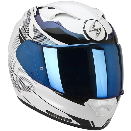 Casco Moto Integrale Scorpion Exo-1200 Air Fulmen Nero Bianco Nuova Collezione