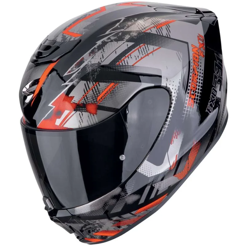 Casco Moto Integrale Scorpion EXO-391 CLUTTER Nero Rosso Prezzo Conveniente