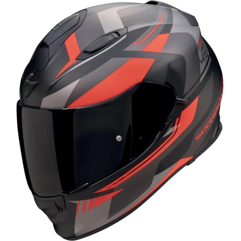 Offerta Lampo Casco Moto Integrale Scorpion EXO-491 ABILIS Nero opaco Argento Rosso
