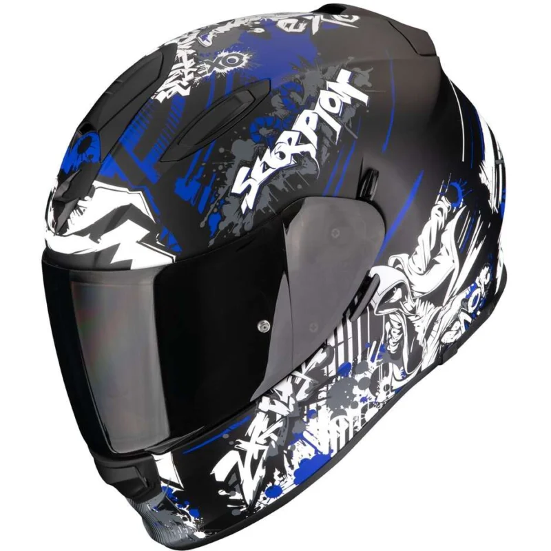 Sconto Casco Moto Integrale Scorpion EXO-491 SPECTOR Opaco Nero Blu