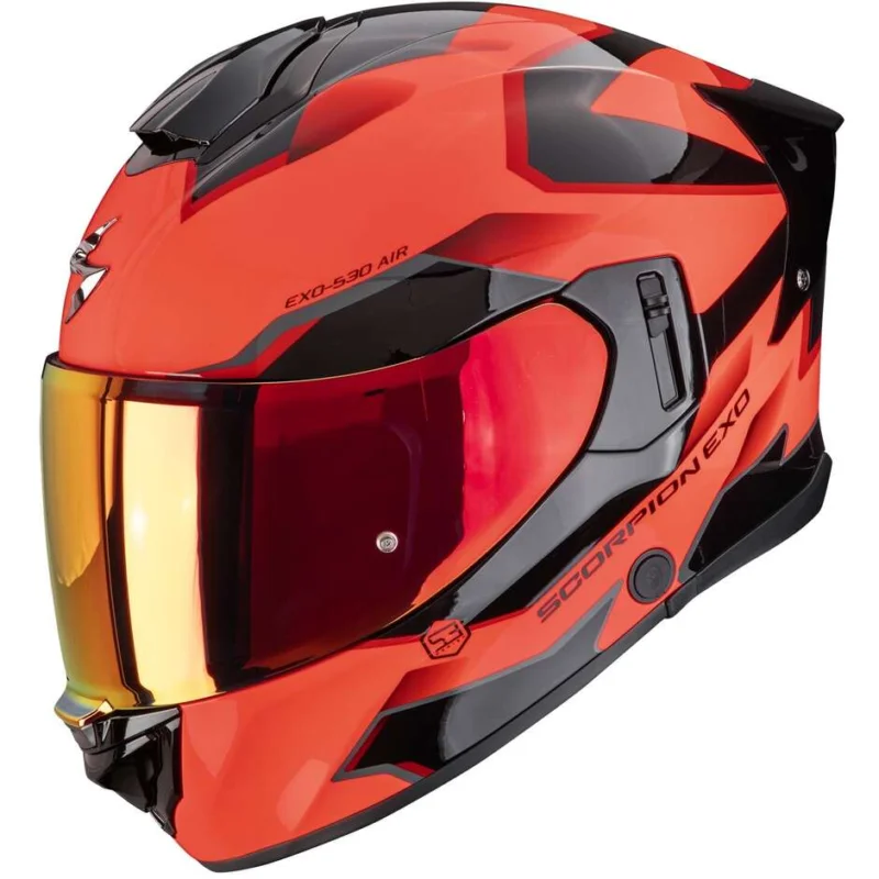 Offerta Speciale Casco Moto Integrale Scorpion EXO-530 AIR CLIP Rosso Nero