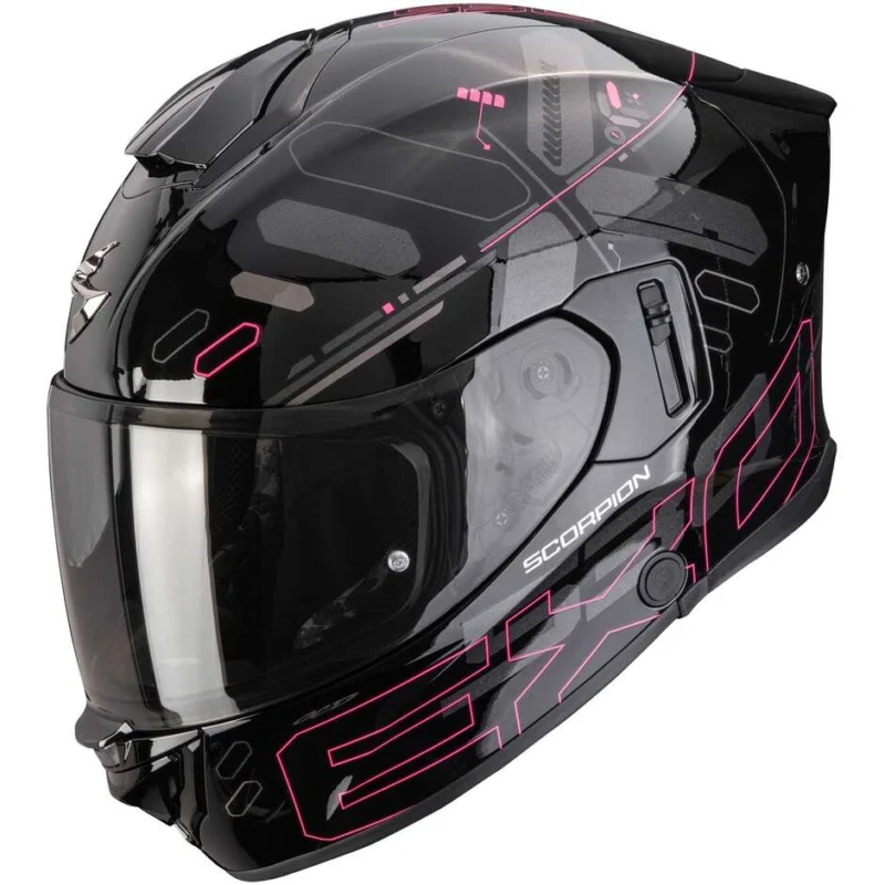 Casco Moto Integrale Scorpion EXO-530 AIR FOND Nero Rosa Professionale