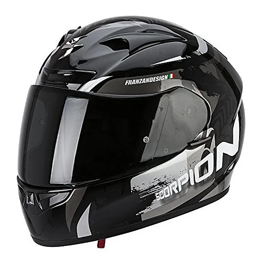Casco Moto Integrale Scorpion Exo-710 Air Cerberus Nero Argento Super Prezzo