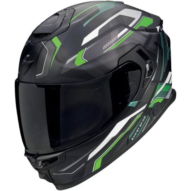 Casco Moto Integrale Scorpion EXO-GT SP AIR AUGUSTA Nero opaco Grigio Verde Prezzo Basso