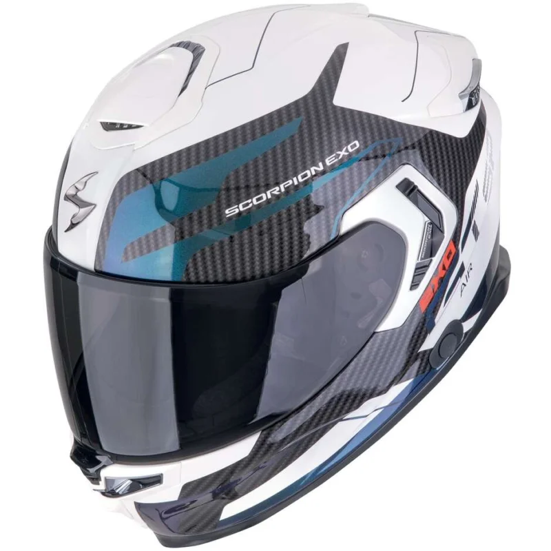 Promo Stagionale Casco Moto Integrale Scorpion EXO-GT SP AIR FLEX Bianco Camaleon