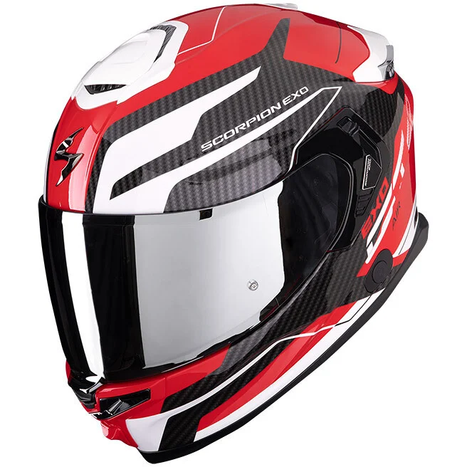 Casco Moto Integrale Scorpion EXO-GT SP AIR FLEX Rosso Bianco Offerta Lampo