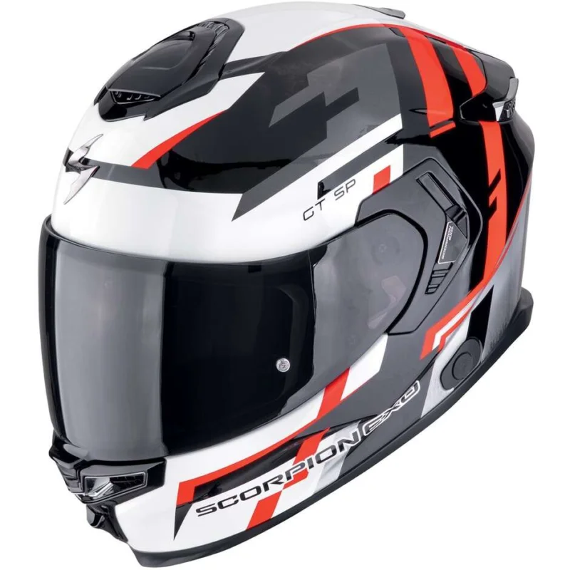 Casco Moto Integrale Scorpion EXO-GT SP AIR TORNADO Nero Rosso Di Tendenza