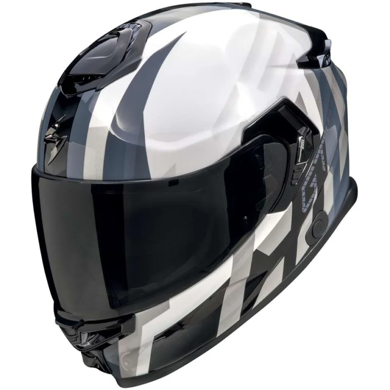 Casco Moto Integrale Scorpion EXO-GT SP AIR TOURADVEN Bianco perla Argento Direttamente Dal Produttore
