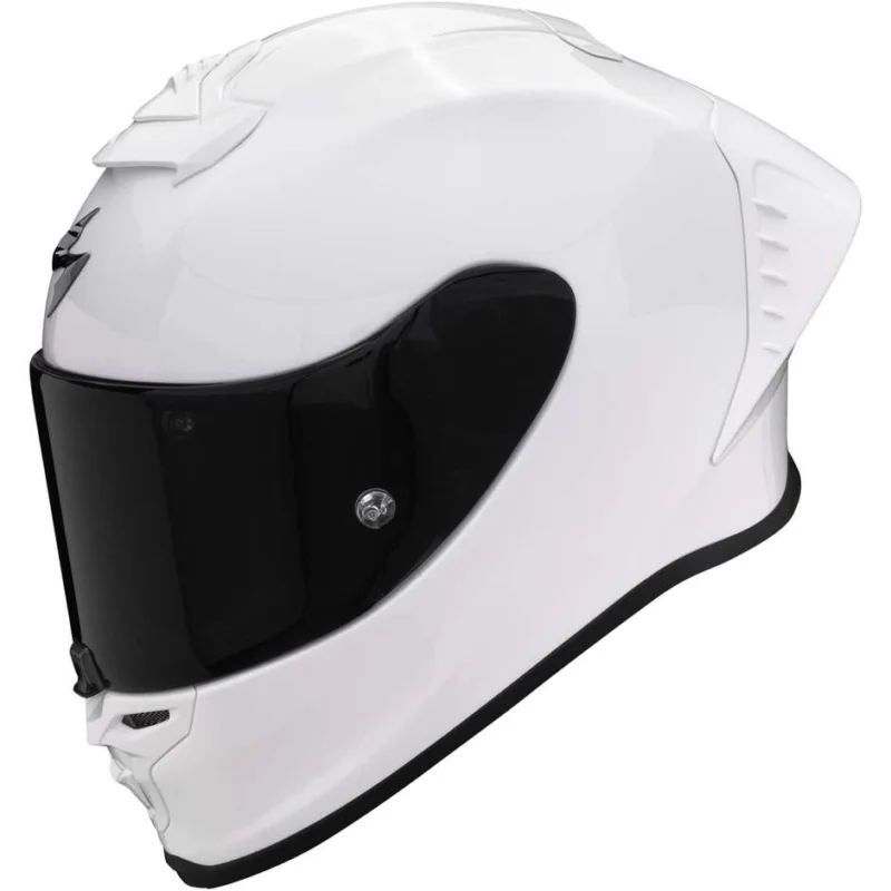 Novità Casco Moto Integrale Scorpion EXO-R1 EVO AIR FIM Solid Bianco Perla