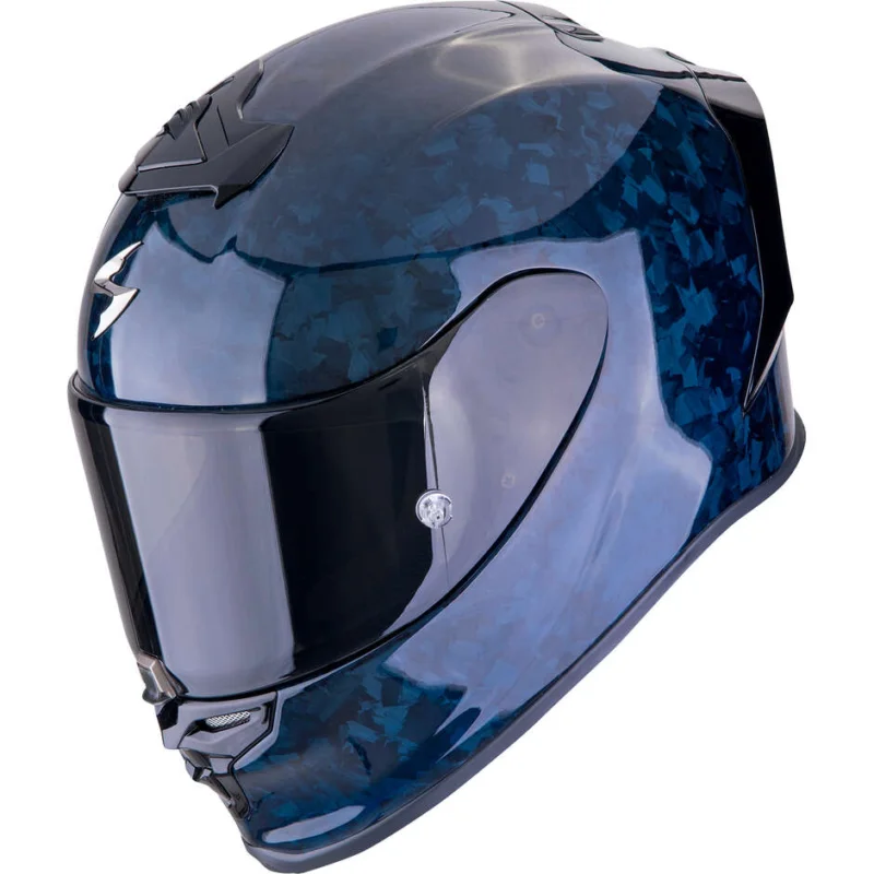 Esclusivo Casco Moto Integrale Scorpion EXO-R1 EVO CARBON AIR ONYX Blu