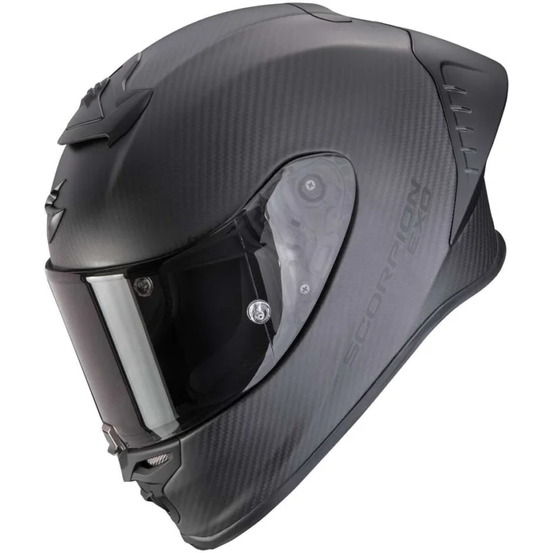 Casco Moto Integrale Scorpion EXO-R1 EVO II CARBON AIR SOLID Opaco Nero Esclusivo