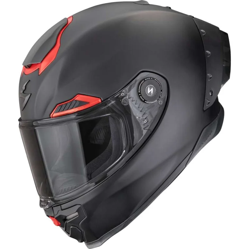 Compra Online Casco Moto Integrale Scorpion EXO-RACE AIR SOLID Nero Rosso Opaco