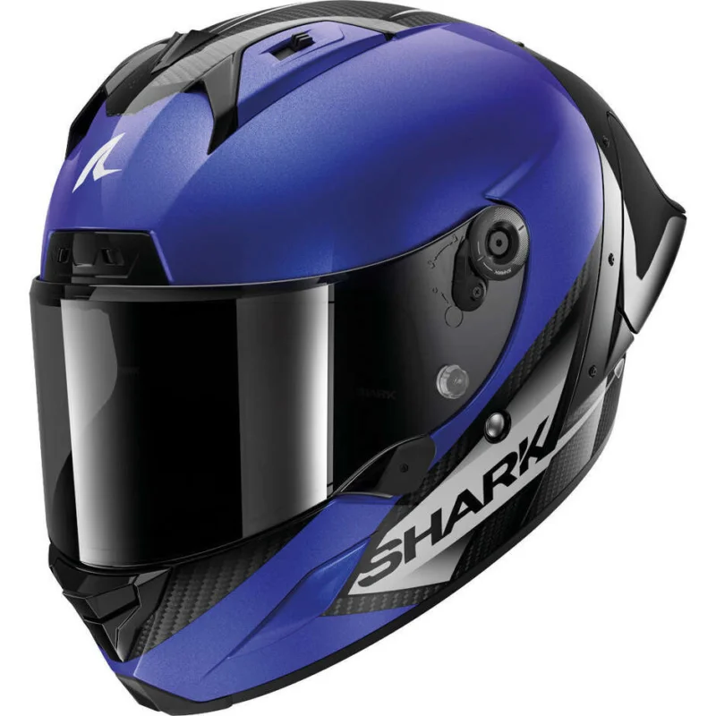 Soddisfatti O Rimborsati Casco Moto Integrale Shark AERON-GP BLANK SPBlu Carbonio Antracite