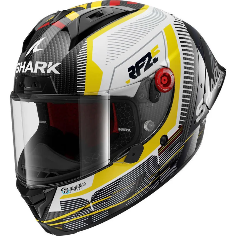 Casco Moto Integrale Shark AERON-GP REPLICA RAUL FERNANDEZ SIGNATURE Carbonio Bianco Giallo Ordina Subito