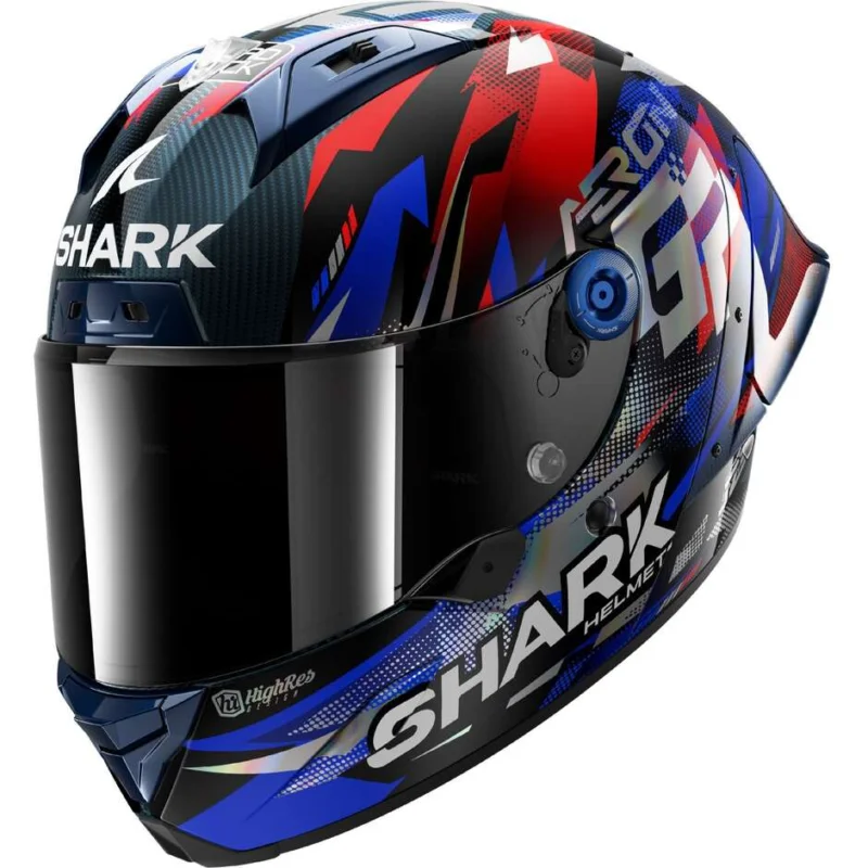 Prezzo Ridotto Casco Moto Integrale Shark AERON ZARCO GP DE FRANCE Carbon Blu Chromed