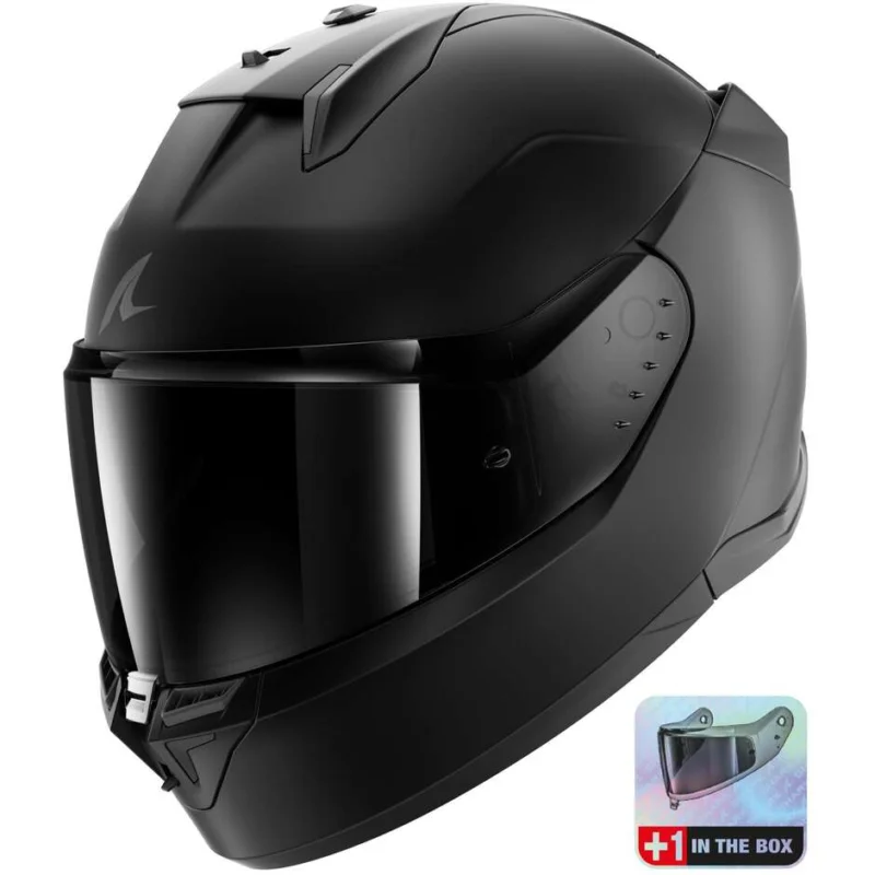 Spedito Oggi Casco Moto Integrale Shark D-SKWAL 3 DARK SHADOW EDITION Mat Nero Opaco