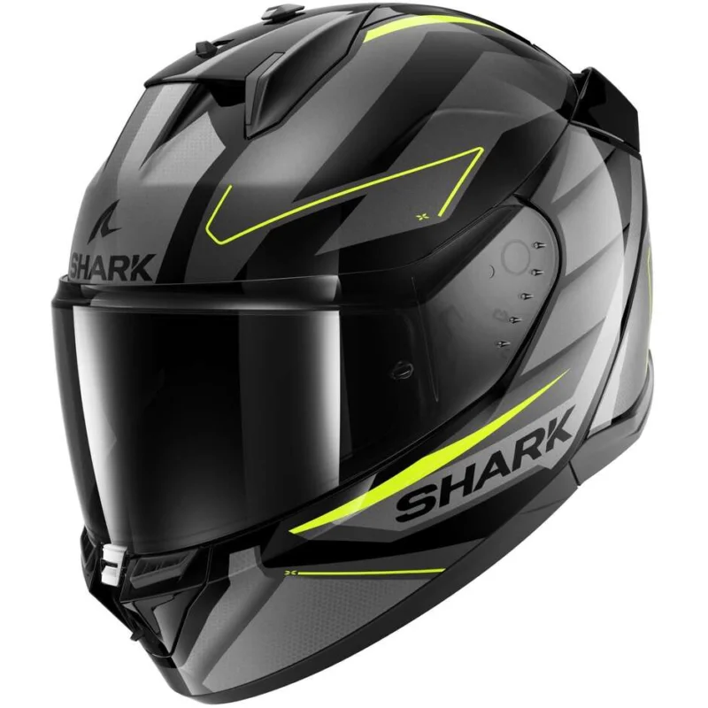 Occasione Casco Moto Integrale Shark D-SKWAL 3 SIZLER Nero Antracite Giallo