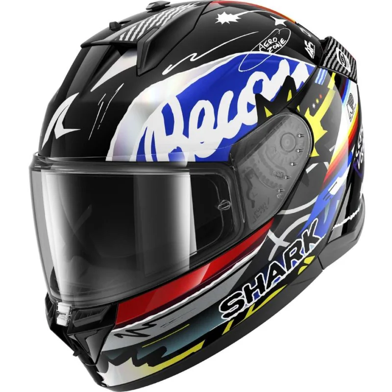 Casco Moto Integrale Shark D-SKWAL 3 STREETRUSH Nero Blu Cromo Offerta Lampo