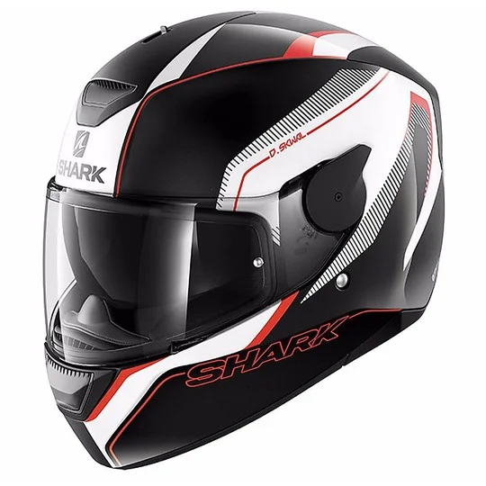 Acquista Ora Casco Moto Integrale Shark D-SKWAL Rakken Nero Bianco Rosso