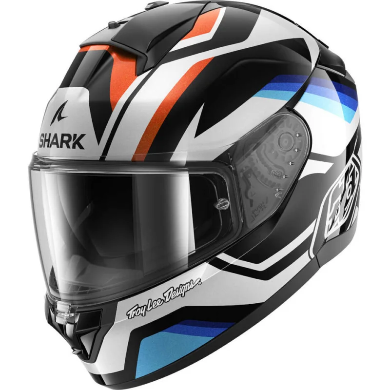 Casco Moto Integrale Shark RIDILL 2 APEX Nero Bianco Blu Promozione
