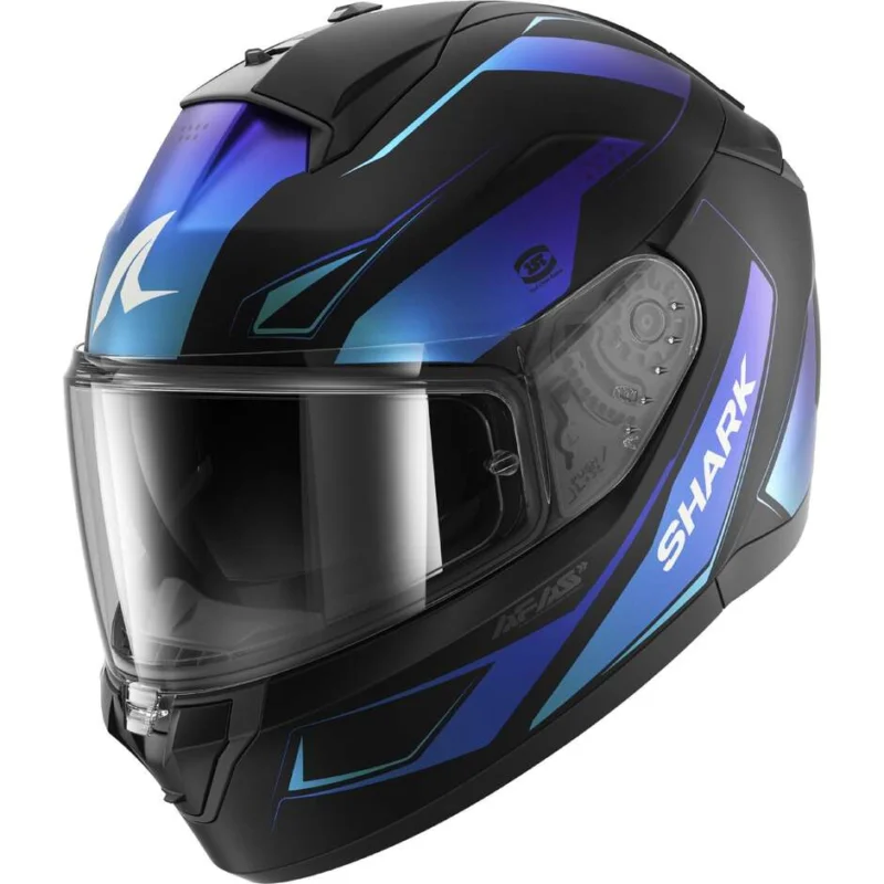 Prezzo Ridotto Casco Moto Integrale Shark RIDILL 2 MEKARIUM Mat Nero Blu