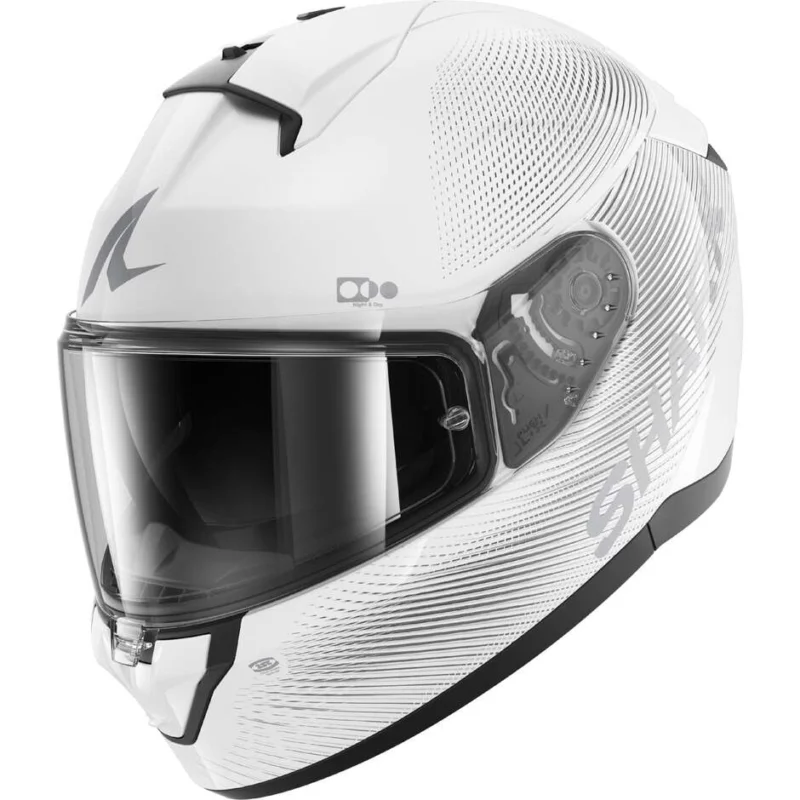 Casco Moto Integrale Shark RIDILL 2 SP LYNE Bianco Silver Più Venduto