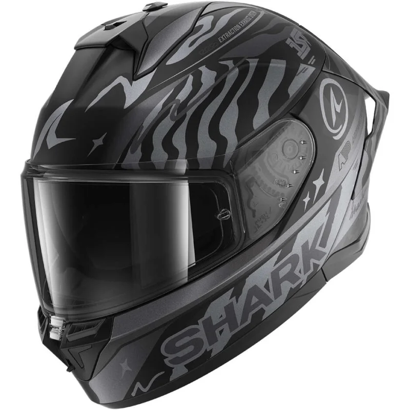 Casco Moto Integrale Shark SKWAL CUP SPEED-FANCY Mat Nero Antracite Silver Miglior Prezzo