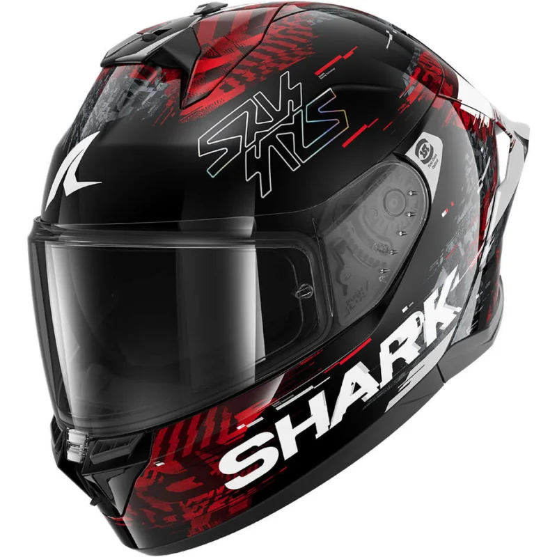 Casco Moto Integrale Shark SKWAL CUP SPEED-VIB Nero Rosso Silver Affare