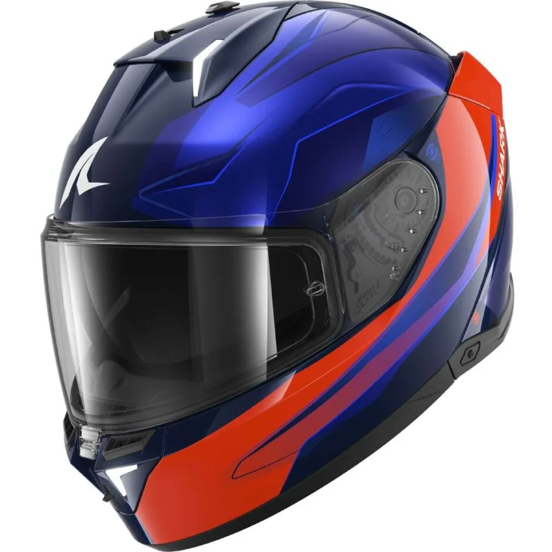 Esclusivo Casco Moto Integrale Shark SKWAL i3 MEKARIUM Blu Arancio