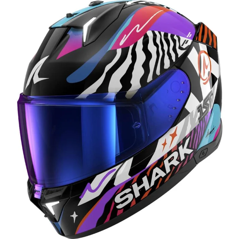 Occasione Casco Moto Integrale Shark SKWAL i3 SPEED-FANCY Nero Bianco Arancio