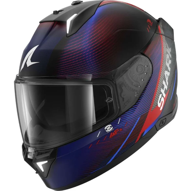 Casco Moto Integrale Shark SKWAL i3 SPEED-TECH Mat Nero Rosso Blu Occasione Imperdibile