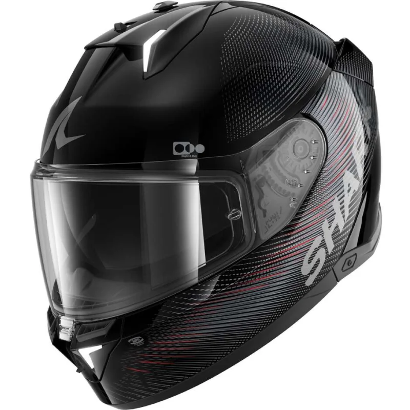 Nuova Collezione Casco Moto Integrale Shark SKWAL i3 SP LYNE Nero Antracite Rosso