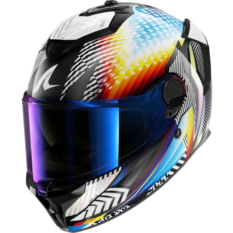 Offerta Casco Moto Integrale Shark SPARTAN GT PRO CARBON STHYR Carbon Bianco Cromo