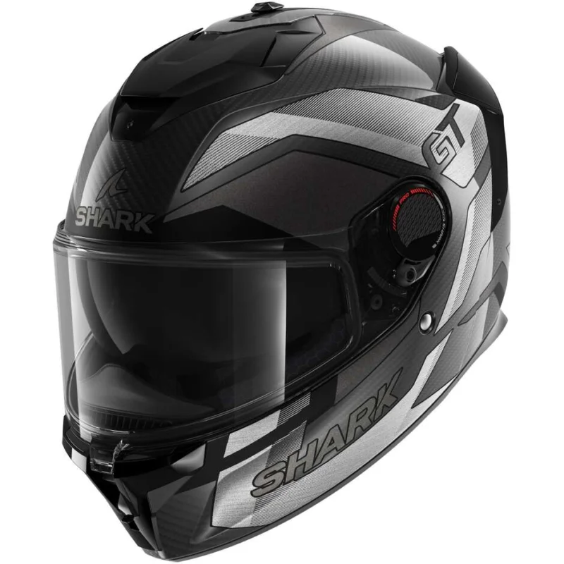 Prezzo Basso Casco Moto Integrale Shark SPARTAN GT PRO RITMO CARBON Opaco Carbon Silver Cromato