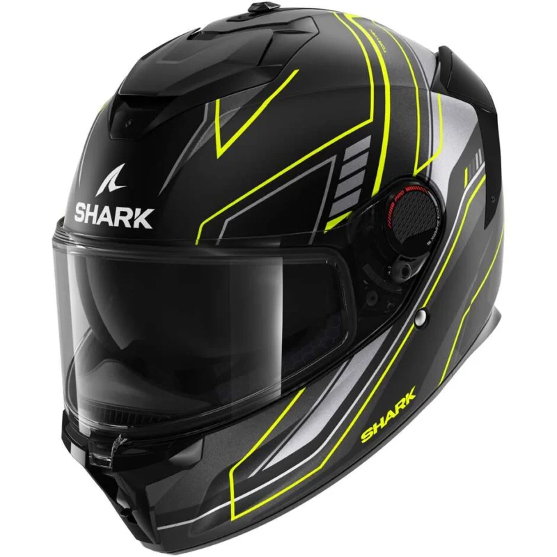 Casco Moto Integrale Shark SPARTAN GT PRO TORYAN Mat Nero Giallo Antracite Scelto Dai Clienti