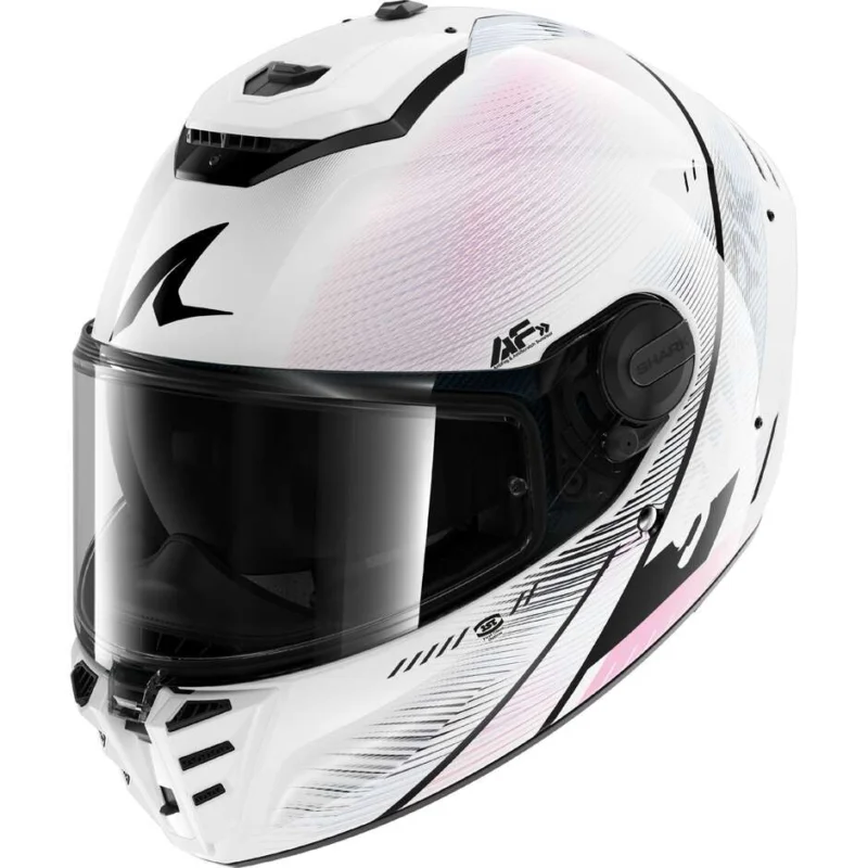 Casco Moto Integrale Shark SPARTAN RS SPEED-TECH Bianco Viola Nero Spedito Oggi