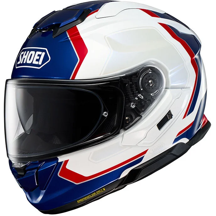 Solo Oggi Casco Moto Integrale Shoei GT Air 3 Realm TC-10 Bianco Blu Rosso