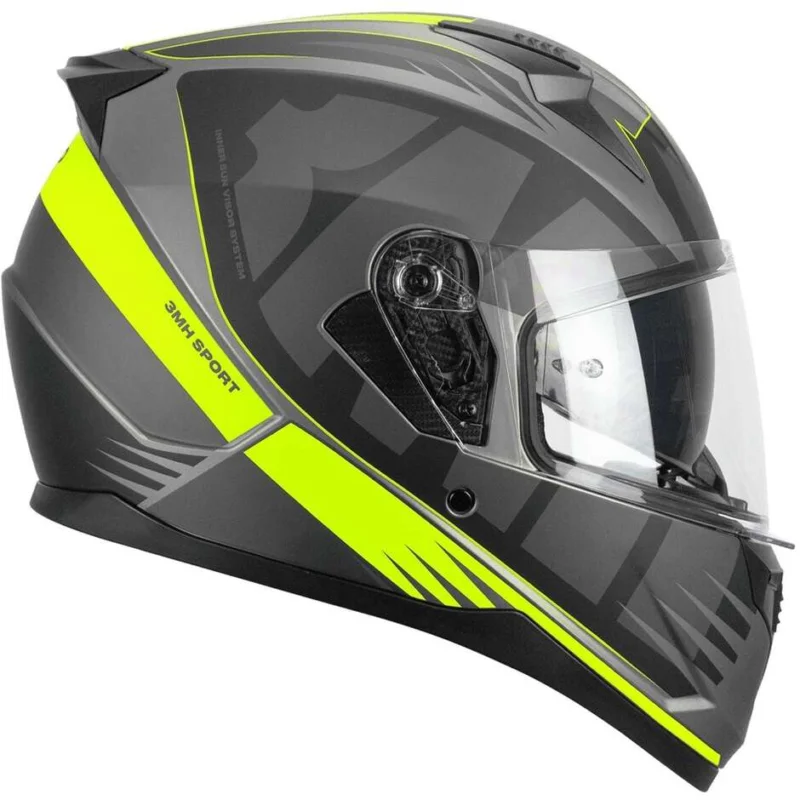 Casco Moto Integrale Ska-P 3MH SPEEDER SPORT Nero Giallo Fluo Opaco Compra Online