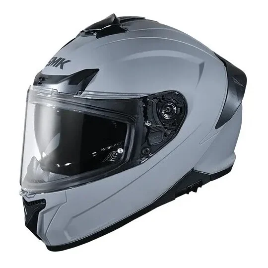 Casco Moto Integrale SMK Typhoon Solid MA600 Grigio chiaro Scelto Dai Clienti