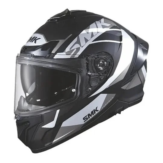 Casco Moto Integrale SMK Typhoon Style MA266 Nero Grigio Must-Have