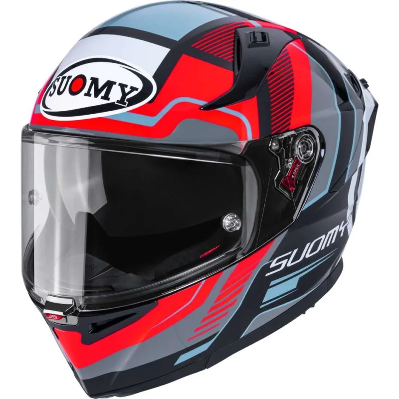 Casco Moto Integrale SuomySPEEDSTAR 2 PARALLAX Rosso Prezzo Conveniente