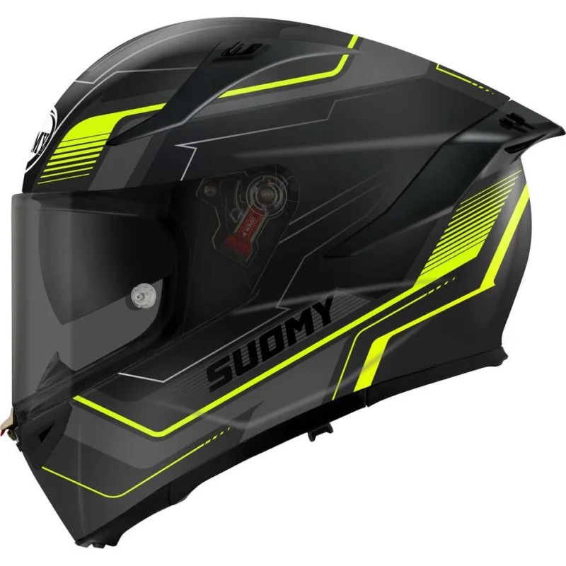 Casco Moto Integrale Suomy SPEEDSTAR 2 VISUAL Opaco Giallo Reso Gratuito