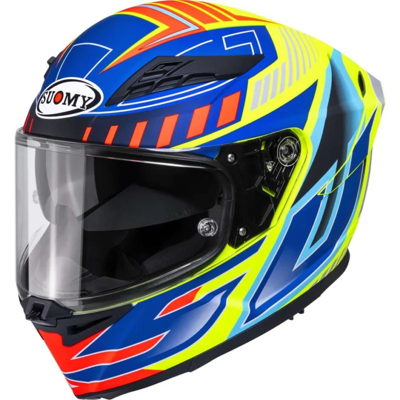 Casco Moto Integrale SuomySTELLAR 2 DEEPSPACE Opaco Giallo Blu Più Venduto