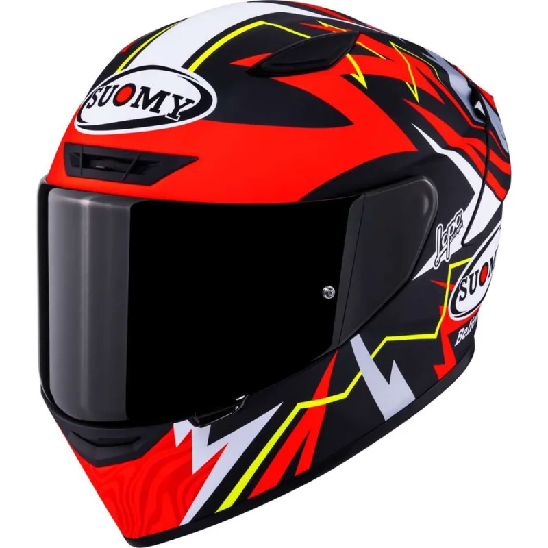 Casco Moto Integrale SuomyTRACK-1 SAM LOWES REPL.2025 Opaco Rosso Soddisfatti O Rimborsati