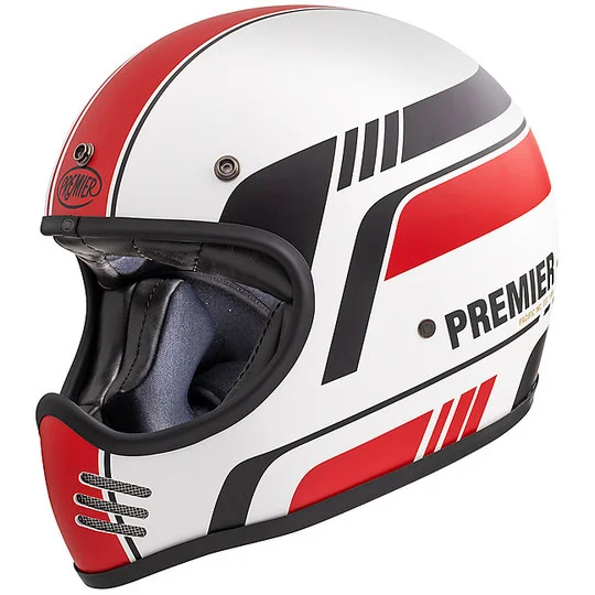 Casco Moto Integrale Vintage Premier MX BL8 BM Bianco Opaco Occasione Imperdibile