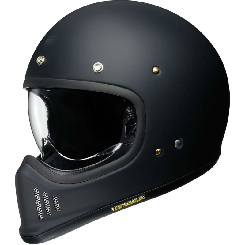 Casco Moto Integrale Vintage Shoei EX-ZERO Nero Opaco Esclusivo