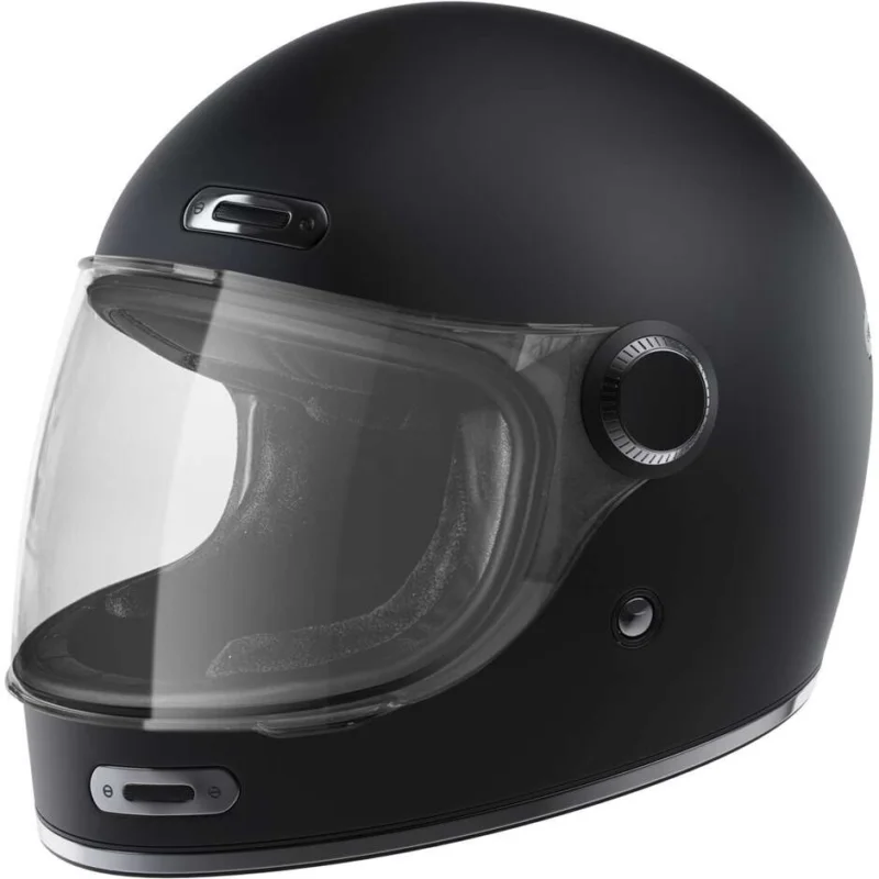 Casco Moto Integrale Vintage Stormer HISTORY Nero Opaco Prezzo Conveniente