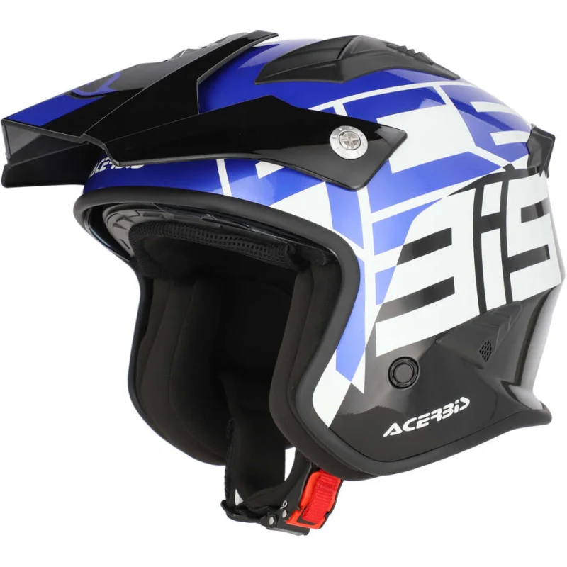 Consegna Rapida Casco Moto Jet Acerbis Aria 2206 Graphic Nero Blu